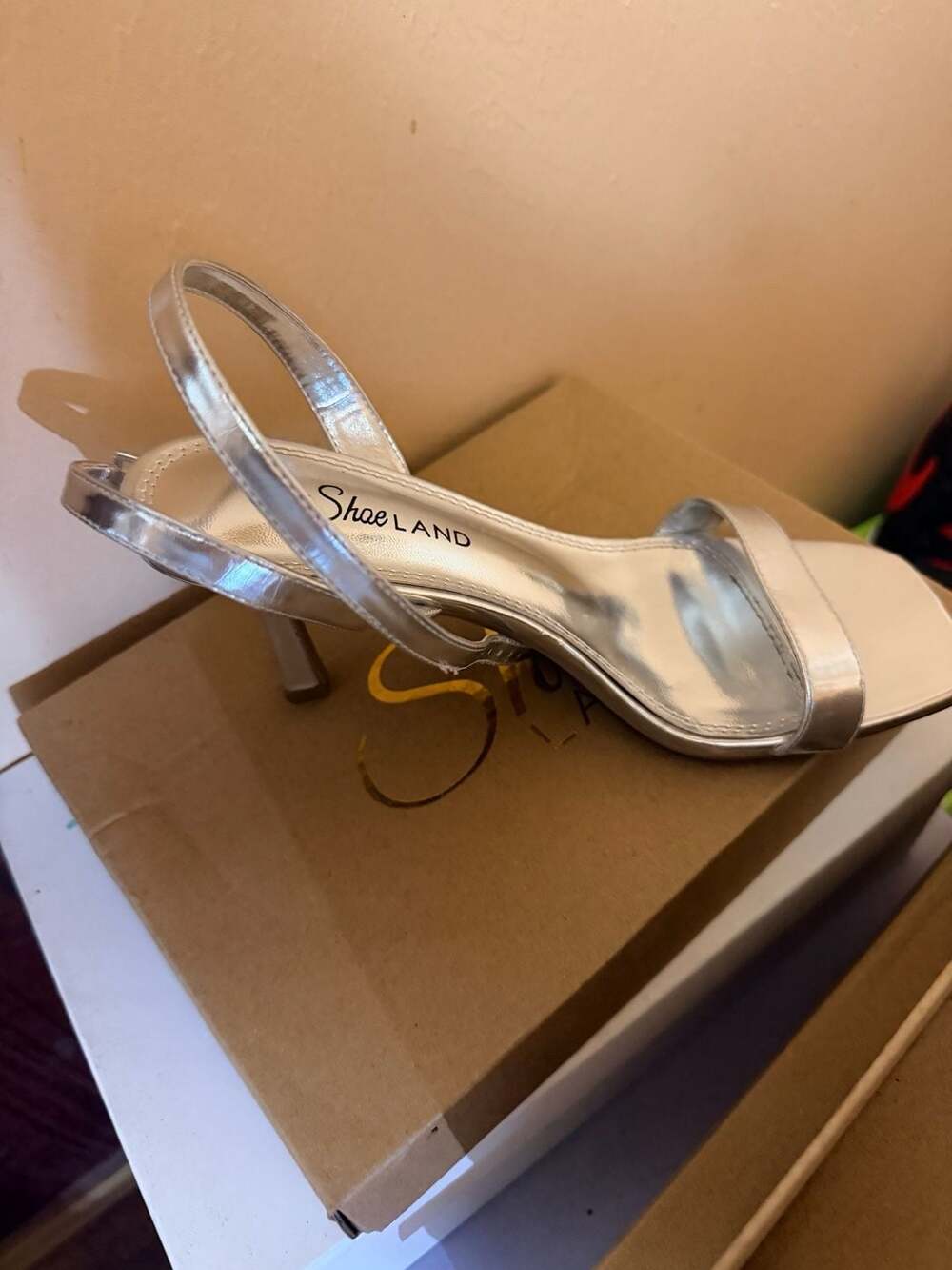 Shoe Land Women's SL-Ambrosia Heeled Sandals in Silver